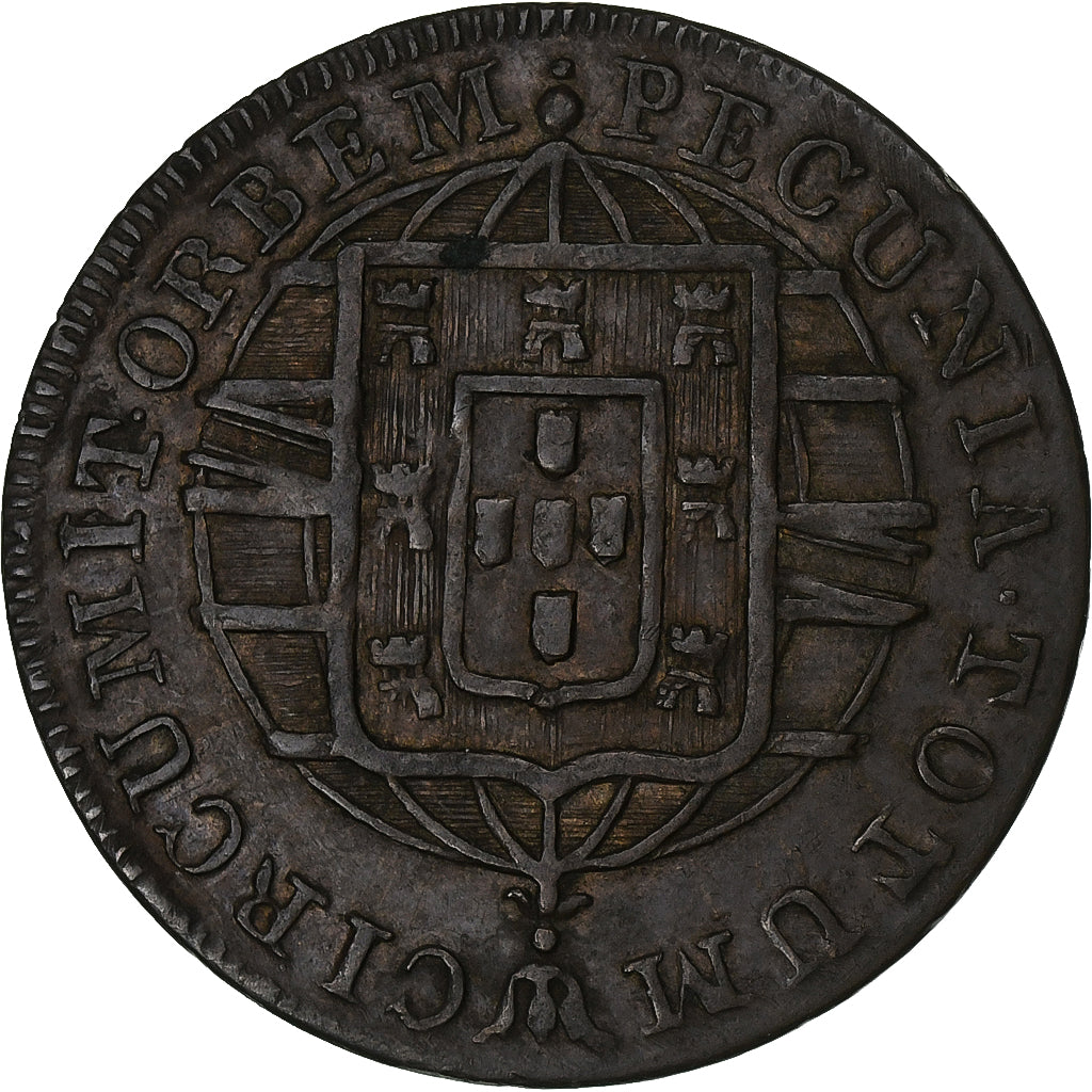 Brésil, João VI, 20 Reis, 1821, Rio de Janeiro, Cuivre, TTB+, KM:316