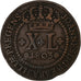 Brazil, João VI, 40 Reis, 1803, Lisbon, Copper, EF(40-45), KM:234
