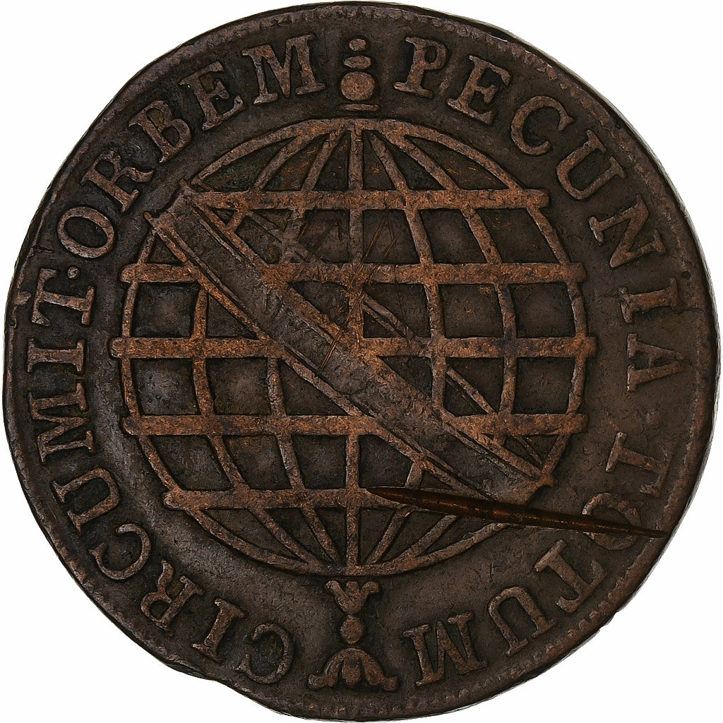 Brazil, João VI, 40 Reis, 1803, Lisbon, Copper, EF(40-45), KM:234