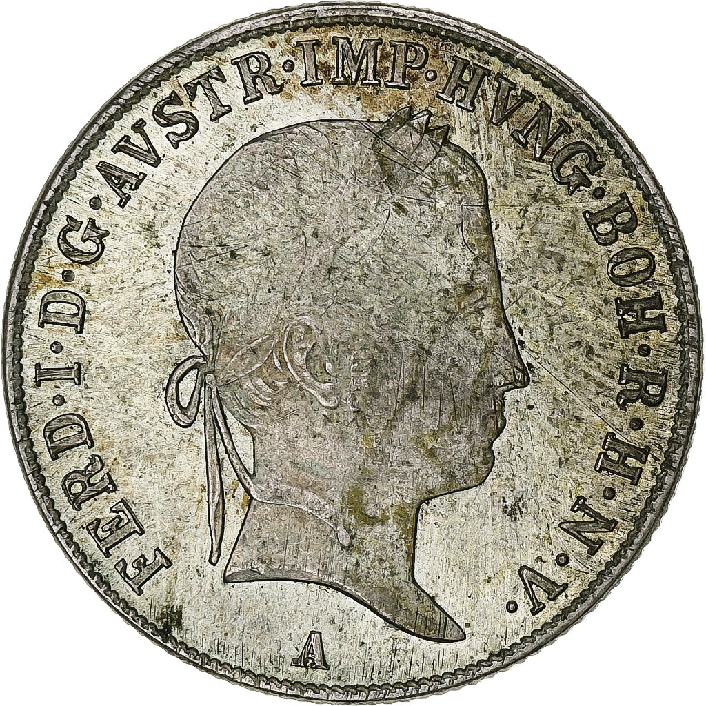 Áustria, Ferdinand I, 20 Kreuzer, 1841, Vienna, Prata, EF(40-45), KM:2208