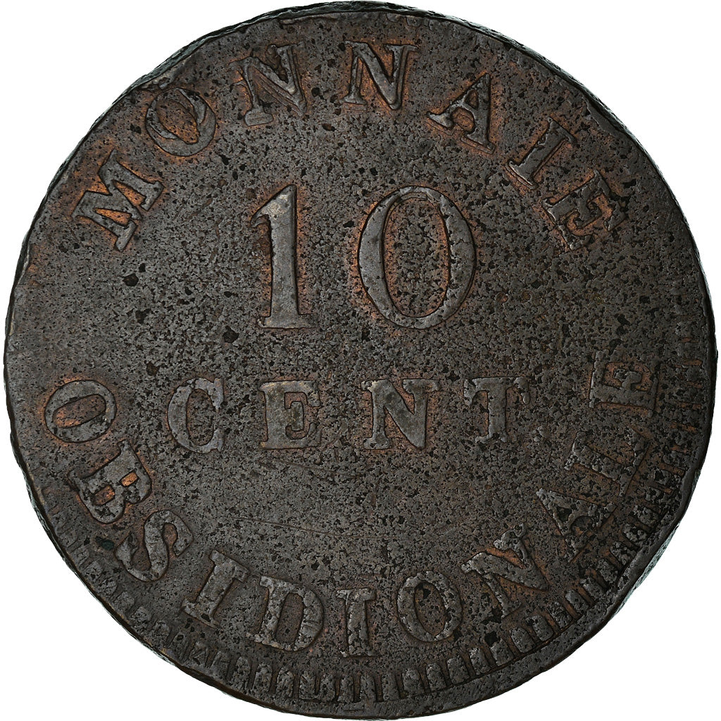 Münze, FRENCH STATES, Louis XVIII, 10 Centimes, 1814, Anvers, Siege Coinage, S