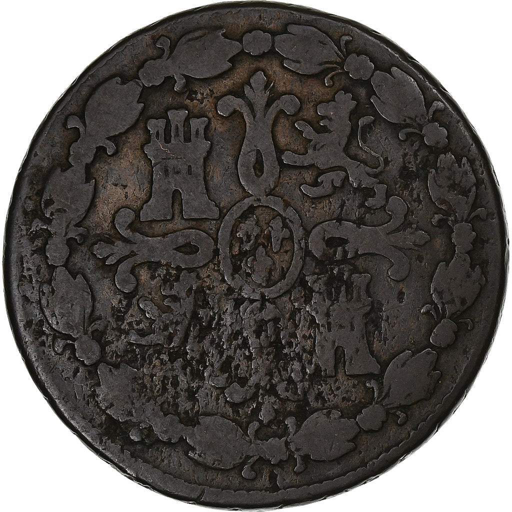 Spain, Charles IV, 8 Maravedis, 1792, Segovia, Copper, VF(20-25), KM:428