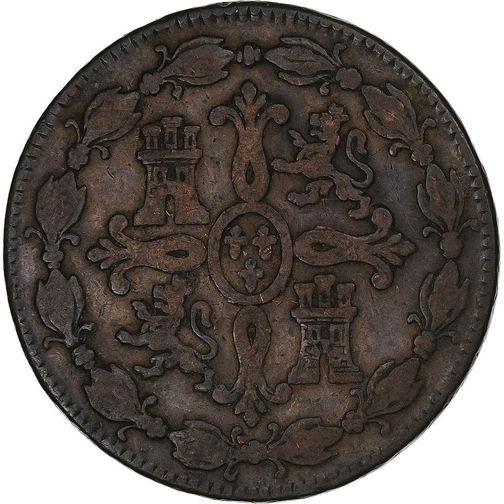 Spain, Charles III, 8 Maravedis, 1773, Segovia, Copper, VF(20-25), KM:408