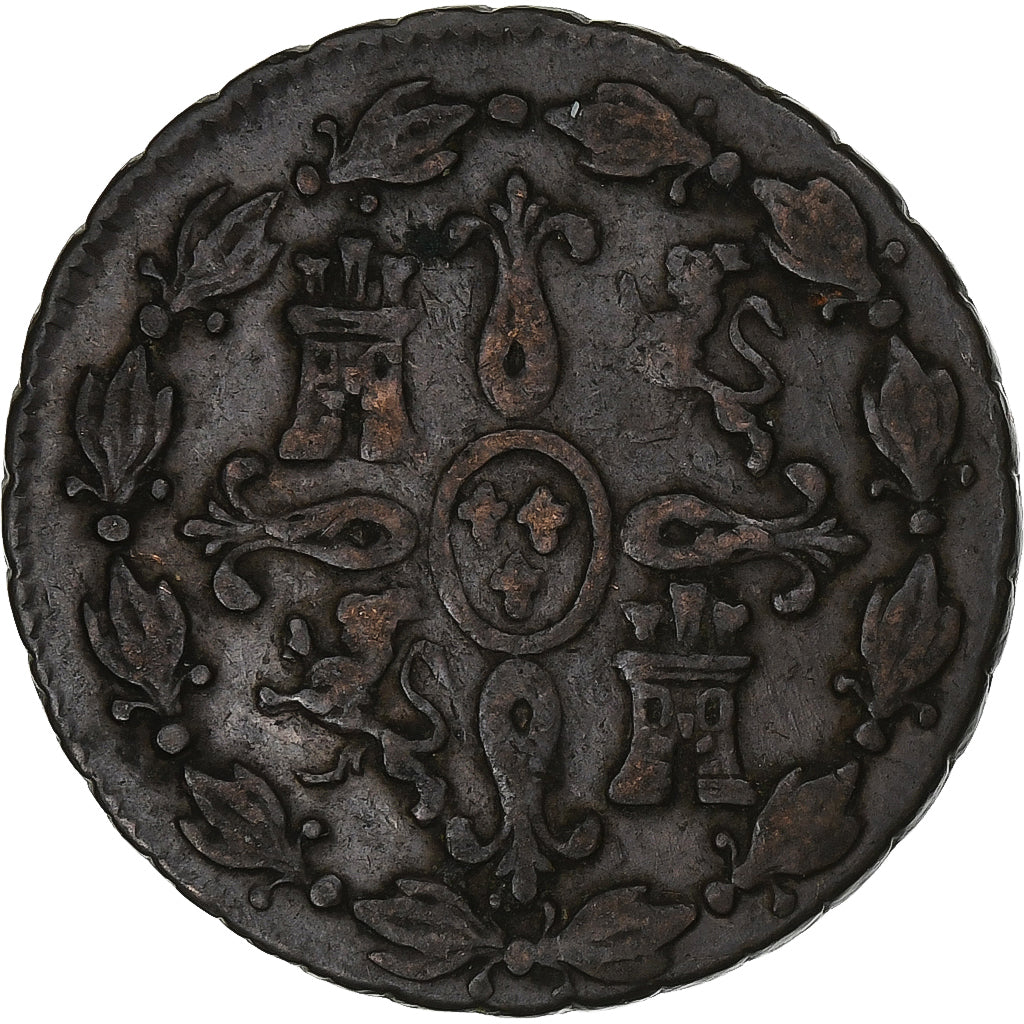 Spain, Ferdinand VII, 4 maravedis, 1831, Segovia, Copper, VF(30-35), KM:489