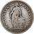 Switzerland, Franc, Helvetia, 1876, Bern, Silver, EF(40-45), KM:29a