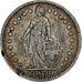 Switzerland, Franc, Helvetia, 1877, Bern, Silver, VF(30-35), KM:29a