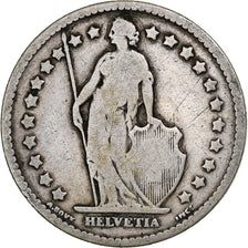 Switzerland, Franc, Helvetia, 1880, Bern, Silver, VF(20-25), KM:29a