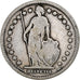 Switzerland, Franc, Helvetia, 1880, Bern, Silver, VF(20-25), KM:29a