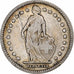 Switzerland, Franc, Helvetia, 1887, Bern, Silver, VF(30-35), KM:29a