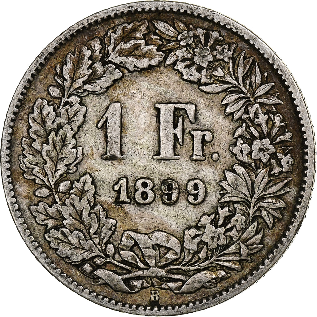 Suisse, Franc, Helvetia, 1899, Bern, Argent, TB+, KM:29a