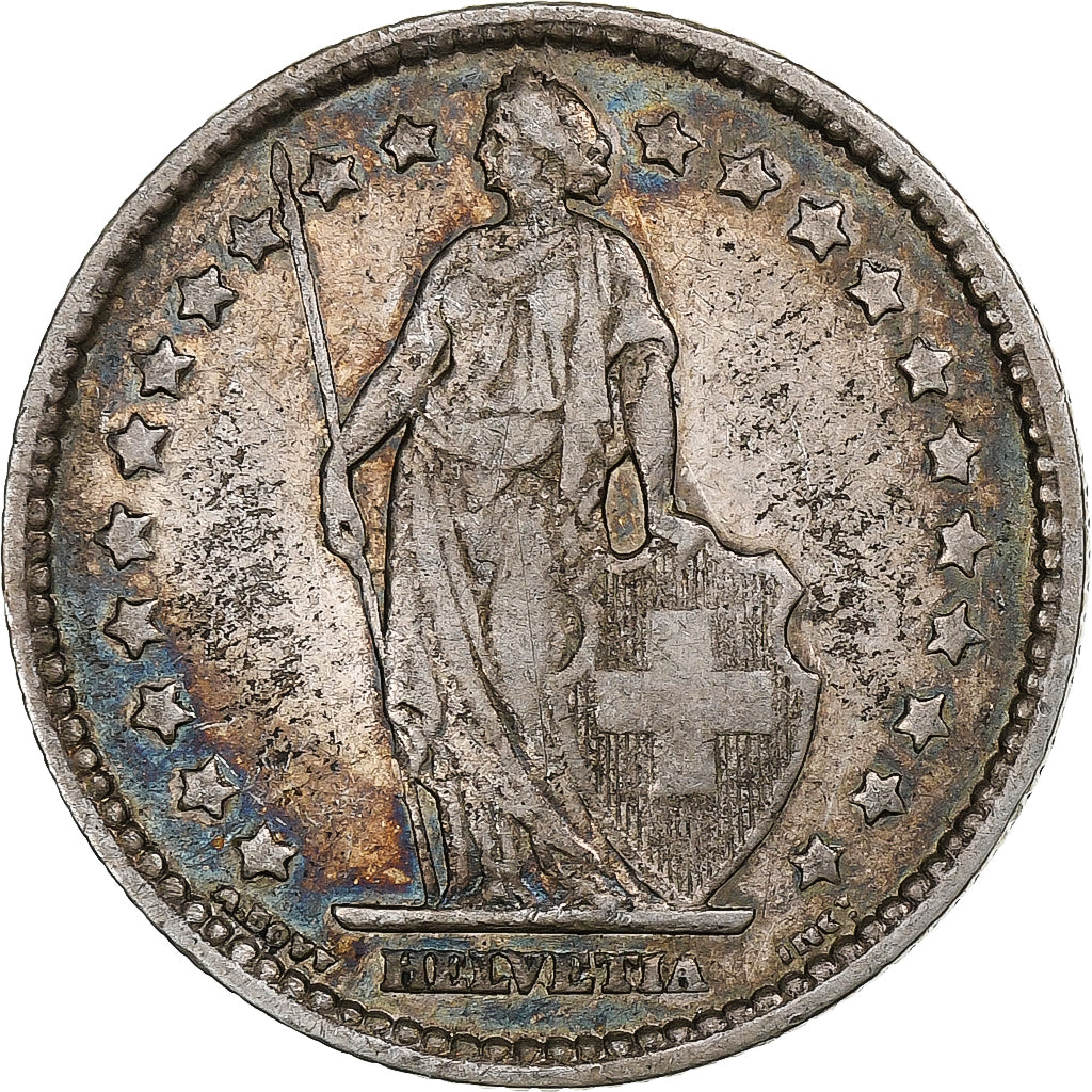 Switzerland, Franc, Helvetia, 1899, Bern, Silver, EF(40-45), KM:29a