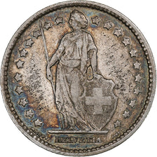 Switzerland, Franc, Helvetia, 1899, Bern, Silver, EF(40-45), KM:29a