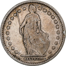 Switzerland, Franc, Helvetia, 1900, Bern, Silver, VF(20-25), KM:29a