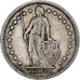 Switzerland, Franc, Helvetia, 1900, Bern, Silver, VF(30-35), KM:29a
