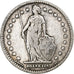 Switzerland, Franc, Helvetia, 1901, Bern, Silver, VF(30-35), KM:29a