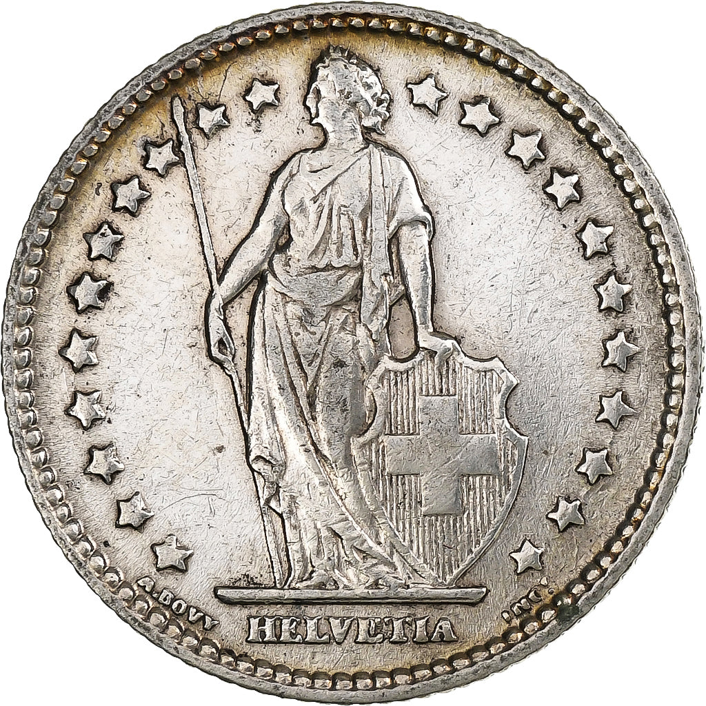 Switzerland, Franc, Helvetia, 1903, Bern, Silver, AU(55-58), KM:29a
