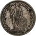 Suiza, Franc, Helvetia, 1904, Bern, Plata, MBC+, KM:29a