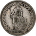 Switzerland, Franc, Helvetia, 1905, Bern, Silver, EF(40-45), KM:29a
