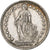 Switzerland, Franc, Helvetia, 1907, Bern, Silver, AU(55-58), KM:29a