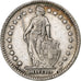 Switzerland, Franc, Helvetia, 1907, Bern, Silver, AU(55-58), KM:29a