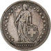 Switzerland, Franc, Helvetia, 1907, Bern, Silver, VF(30-35), KM:29a
