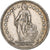 Switzerland, Franc, Helvetia, 1908, Bern, Silver, AU(55-58), KM:29a