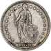 Suiza, Franc, Helvetia, 1909, Bern, Plata, MBC+, KM:29a