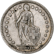 Switzerland, Franc, Helvetia, 1909, Bern, Silver, AU(50-53), KM:29a