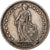 Switzerland, Franc, Helvetia, 1911, Bern, Silver, AU(55-58), KM:29a