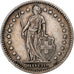 Switzerland, Franc, Helvetia, 1911, Bern, Silver, AU(55-58), KM:29a