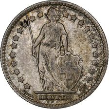 Schweiz, Franc, Helvetia, 1912, Bern, Silber, SS+, KM:29a