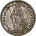 Suiza, Franc, Helvetia, 1912, Bern, Plata, MBC+, KM:29a