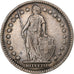 Suiza, Franc, Helvetia, 1913, Bern, Plata, MBC, KM:29a