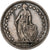 Switzerland, Franc, Helvetia, 1914, Bern, Silver, AU(55-58), KM:29a