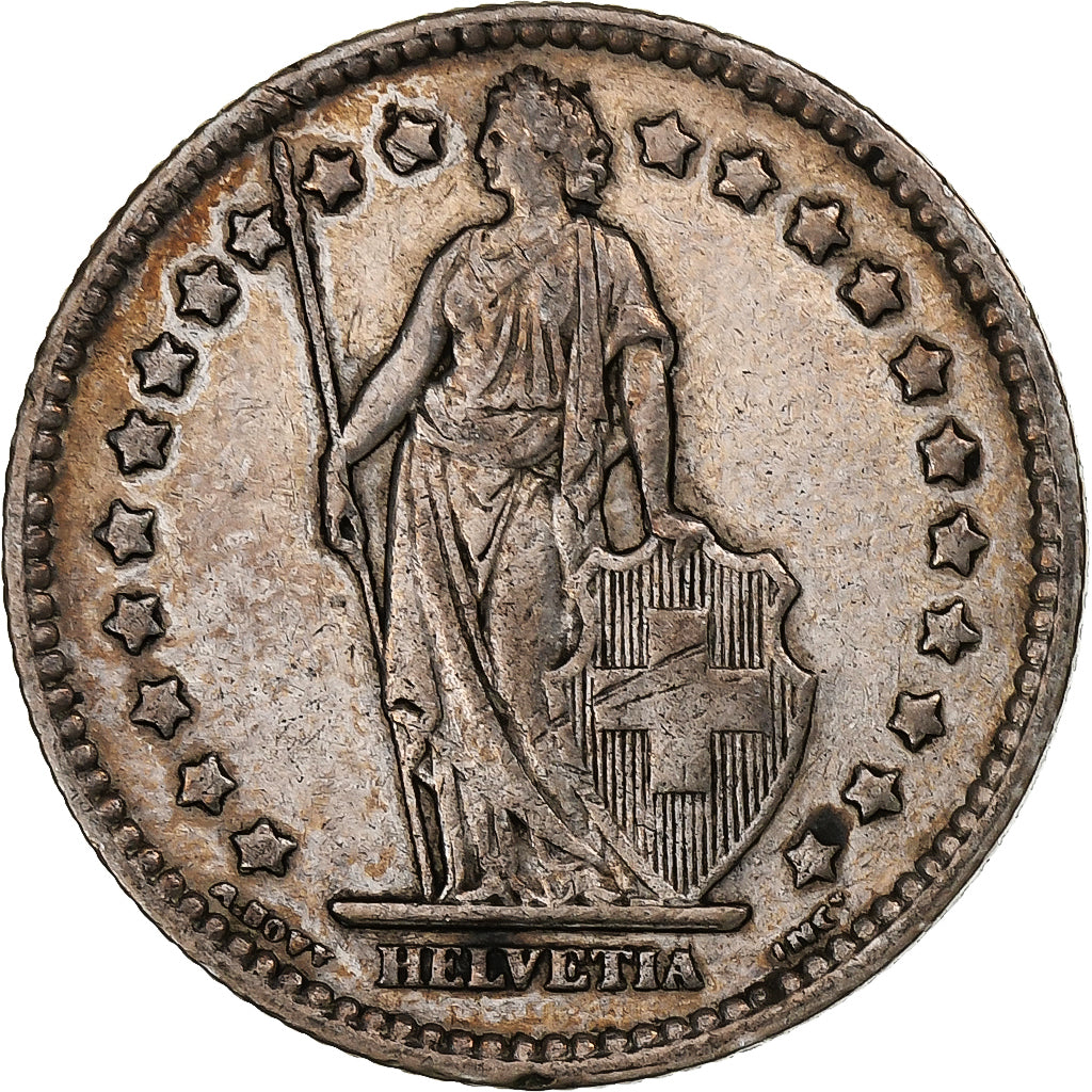 Switzerland, Franc, Helvetia, 1920, Bern, Silver, EF(40-45), KM:29a
