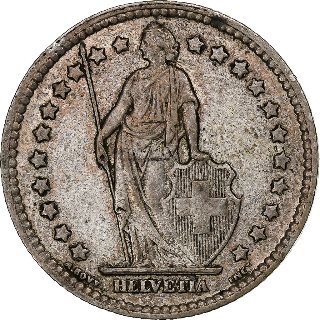 Switzerland, Franc, Helvetia, 1931, Bern, Silver, AU(50-53), KM:29a
