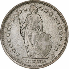 Switzerland, Franc, Helvetia, 1966, Bern, Silver, AU(50-53), KM:29a