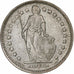Switzerland, Franc, Helvetia, 1966, Bern, Silver, AU(50-53), KM:29a