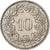 Szwajcaria, 10 Rappen, Libertas, 1962, Bern, Miedź-Nikiel, EF(40-45), KM:27