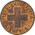 Suíça, Rappen, 1958, Bern, Bronze, EF(40-45), KM:46