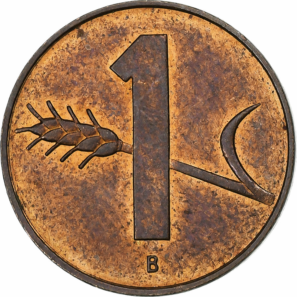 Suíça, Rappen, 1958, Bern, Bronze, EF(40-45), KM:46