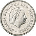 Países Baixos, Juliana, 25 Cents, 1968, Utrecht, Níquel, AU(55-58), KM:183