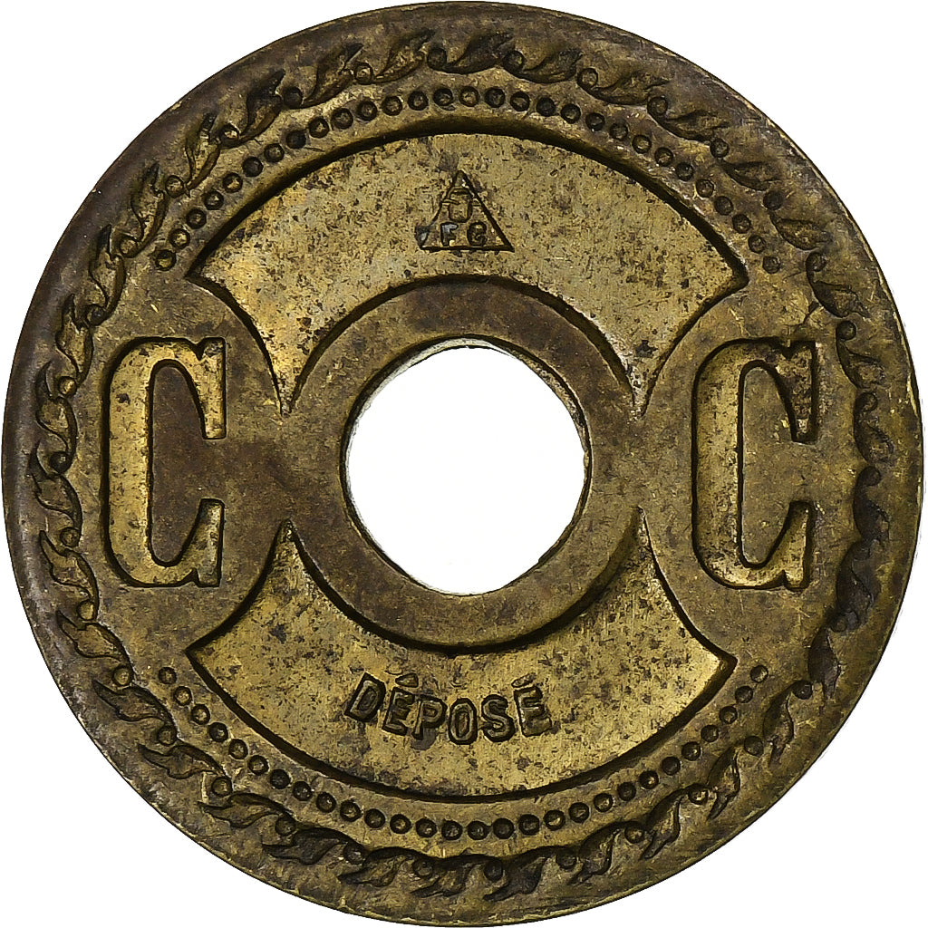 France, 20 Centimes, A Consommer, Brass, EF(40-45)