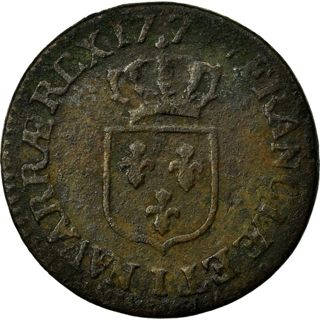 Coin, France, Louis XV, Demi sol à la vieille tête, 1/2 Sol, 1774, Limoges