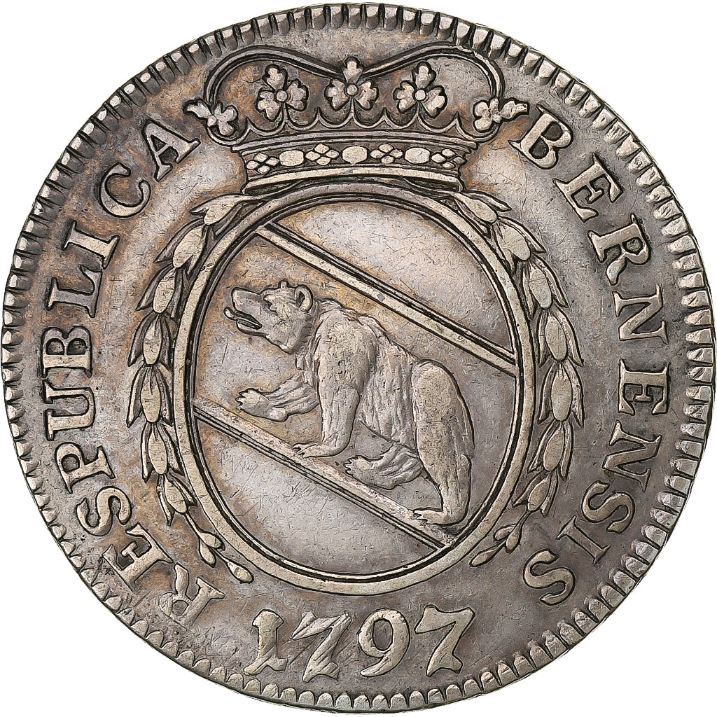 CANTONI SVIZZERI, BERN, 1/4 Thaler, 1797, Bern, Argento, MB+, KM:160