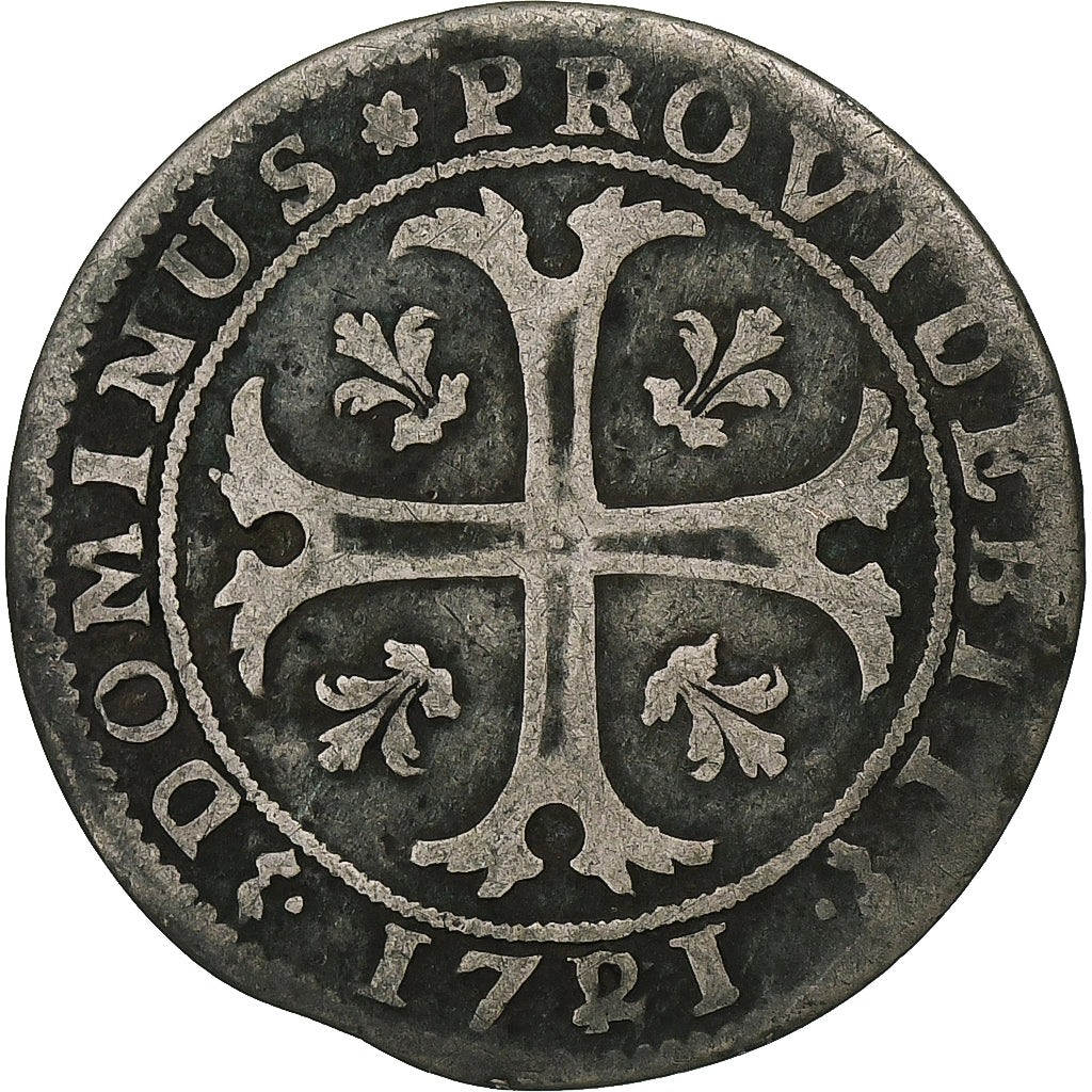 CANTONES SUIZOS, BERN, 1/2 Batzen, 1721, Bern, Vellón, BC+, KM:91