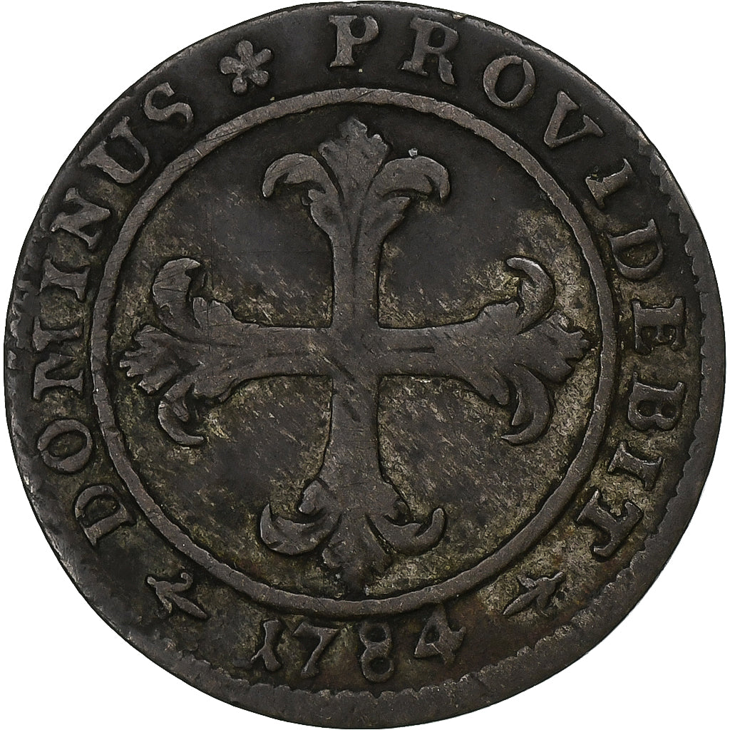 CANTONES SUIZOS, BERN, 4 Kreuzer, 1784, Vellón, BC+, KM:87