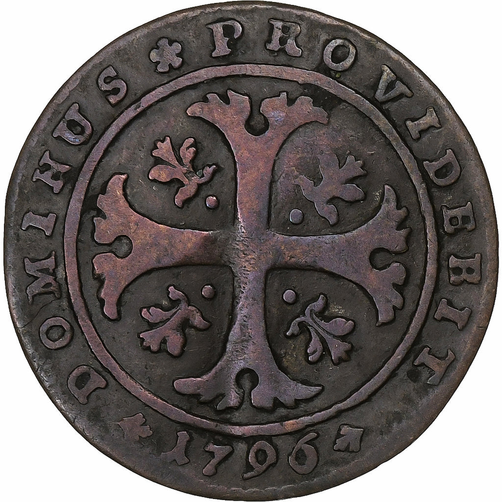 CANTONES SUIZOS, BERN, 1/2 Batzen, 1796, Bern, Vellón, BC+, KM:91