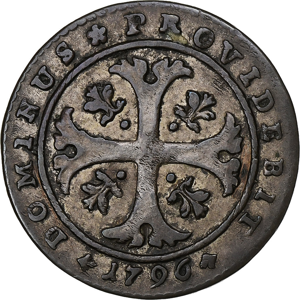 SWISS CANTONS, BERN, 1/2 Batzen, 1796, Bern, Billon, EF(40-45), KM:91