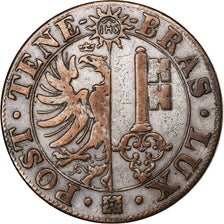 Canton of Geneva, 25 Centimes, 1839, Billon, EF(40-45), KM:129